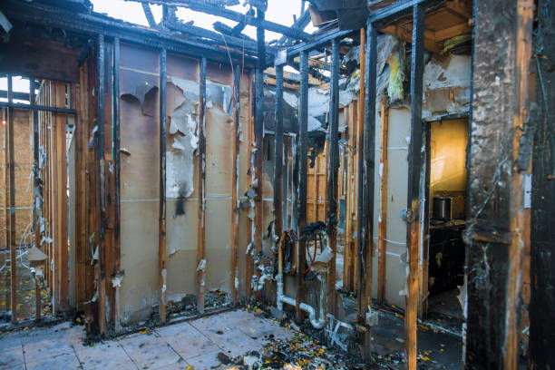 Professional Soot Cleanup technician working in Marco Island, FL